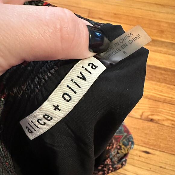 Alice olivia janis mixed print mini dress - Picture 4 of 8